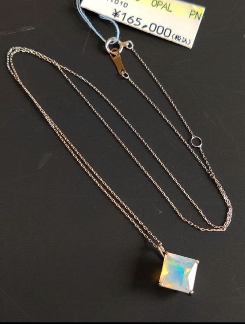 pt950 天然オパール ペンダント pt850 ネックレス