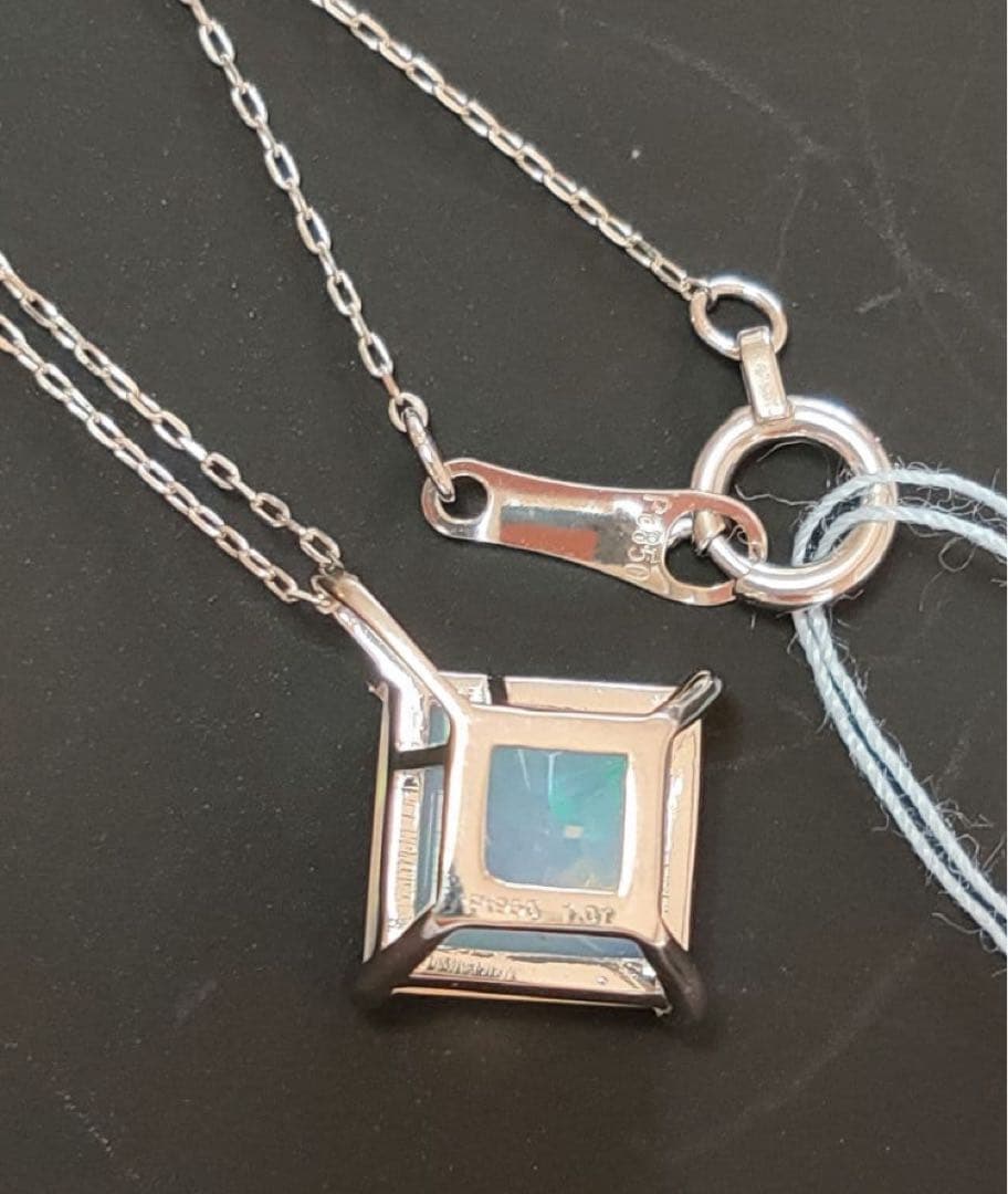 pt950 天然オパール ペンダント pt850 ネックレス