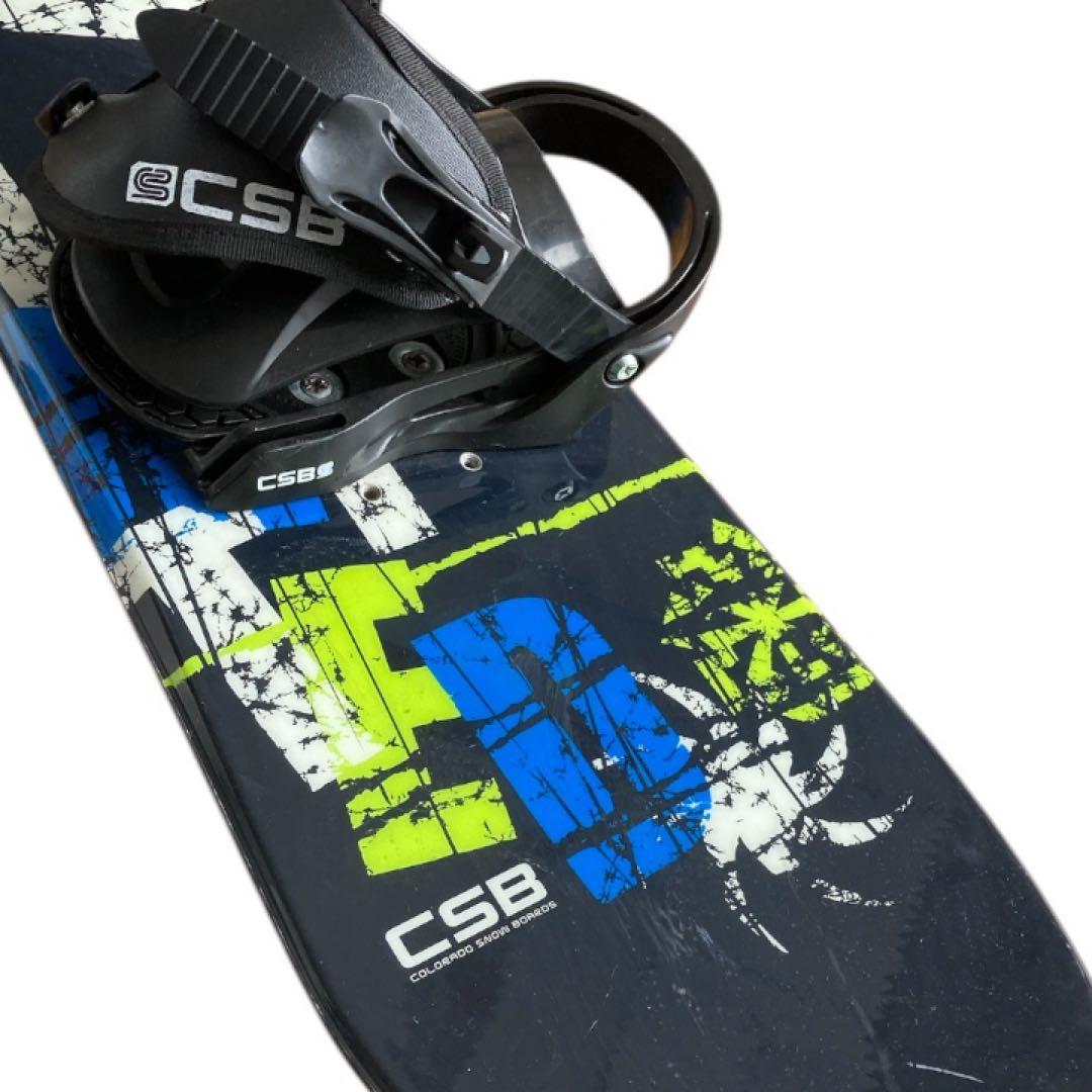 CSB スノーボード2点セット ビンディング キッズ 子供 黒 110cm