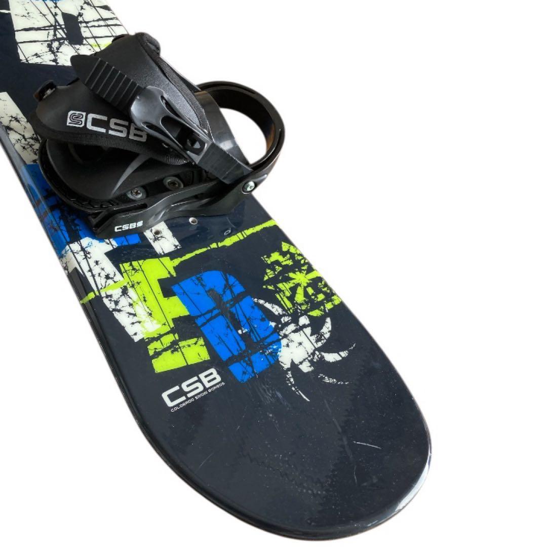 CSB スノーボード2点セット ビンディング キッズ 子供 黒 110cm