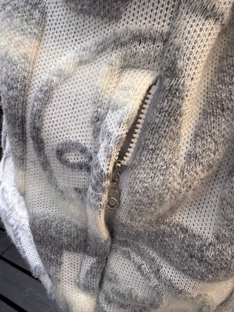 マークアンドロナ MARK&LONA ハーフジップ防風裏地ニットキムタク着用