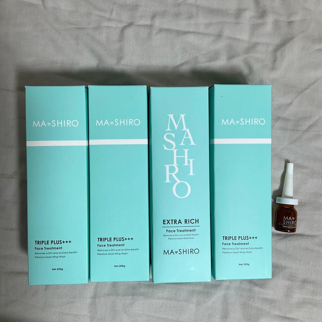 新品未使用　マシロプラスフェイストリートメント　4本セット　おまけつき