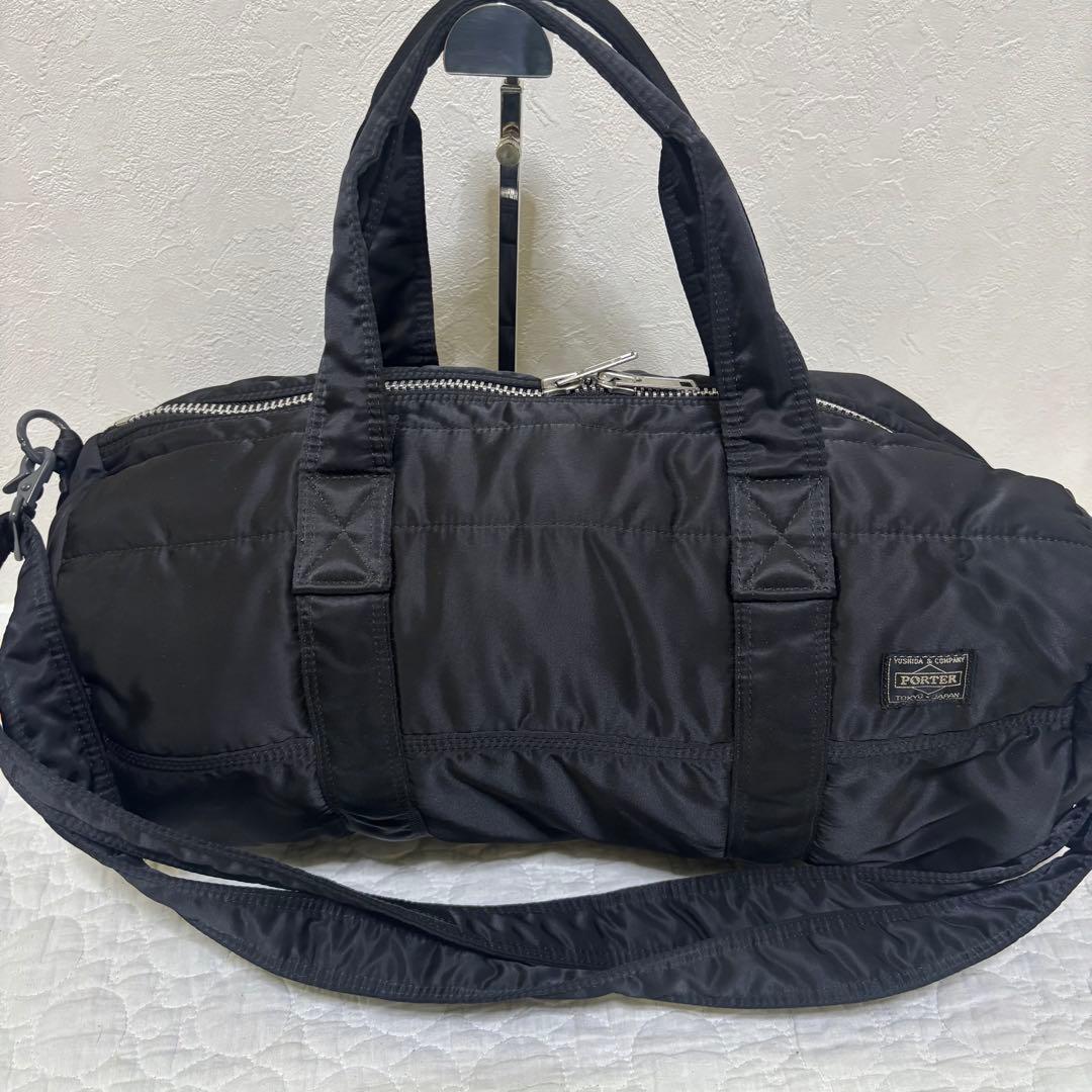 極美品✨廃盤 ポーター タンカー ボストンバッグ ダッフル 2way ブラック