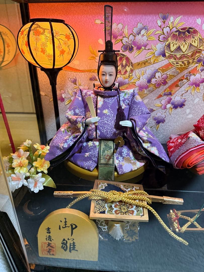 雛人形セット ケース付き　オルゴール