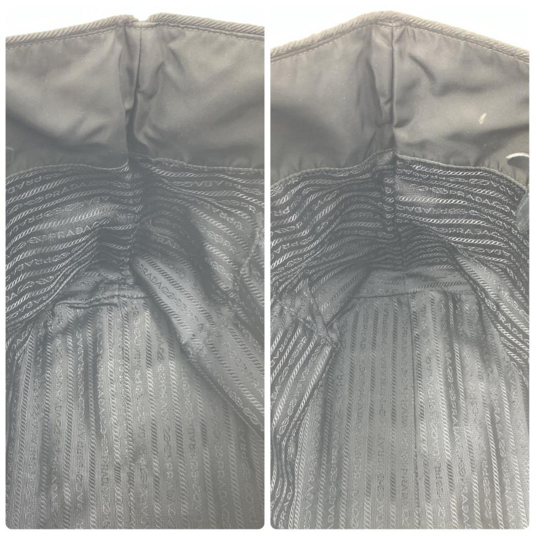 プラダ リボン フィオッコ トートバッグ ショルダーバッグ ゴールドロゴ