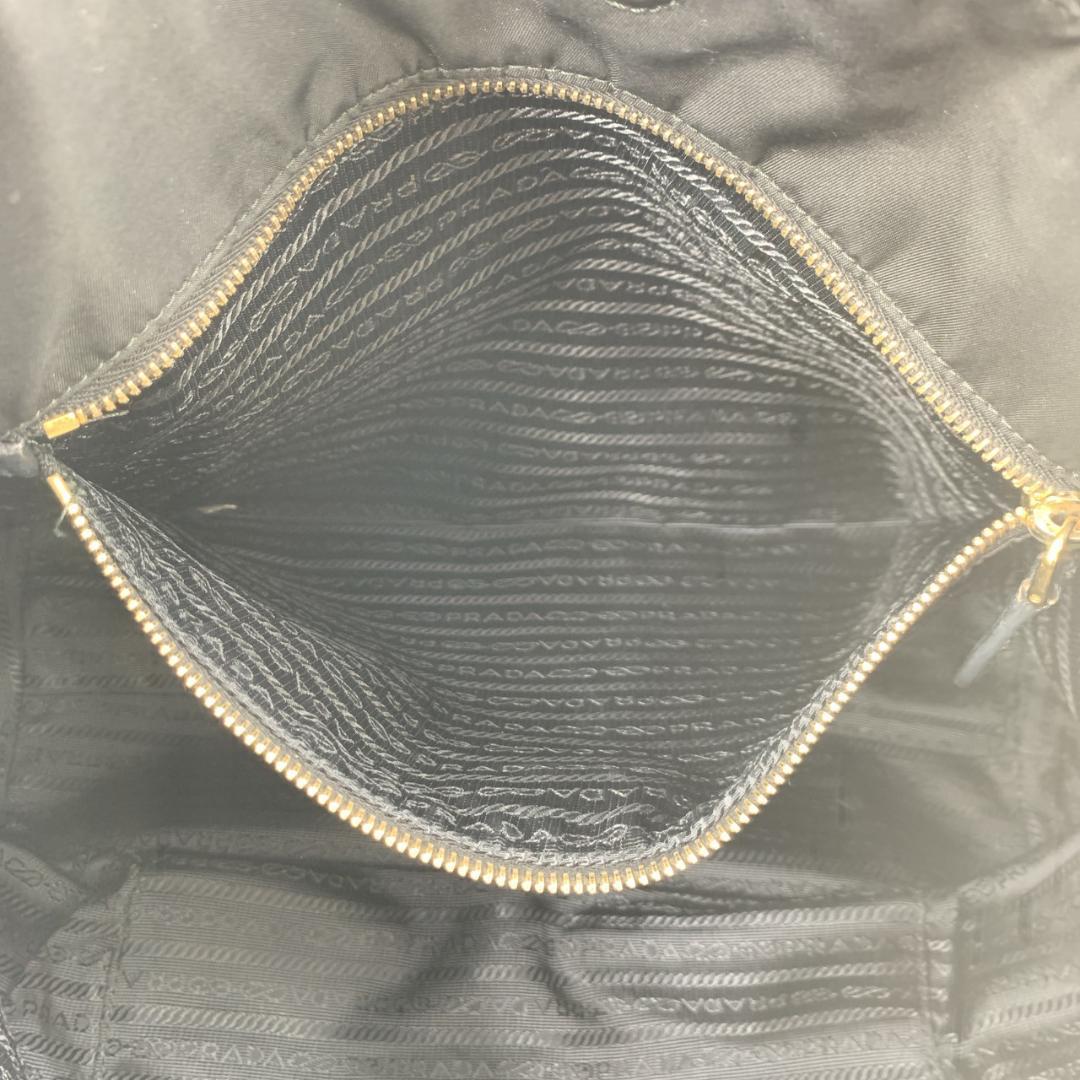 プラダ リボン フィオッコ トートバッグ ショルダーバッグ ゴールドロゴ