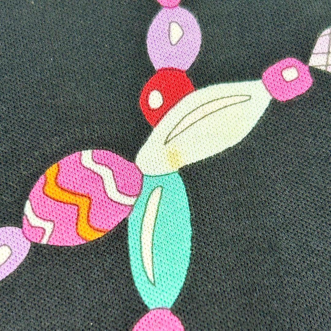 大きいサイズ42 レオナール 豪華花柄 チュニック ブラック ゆったり