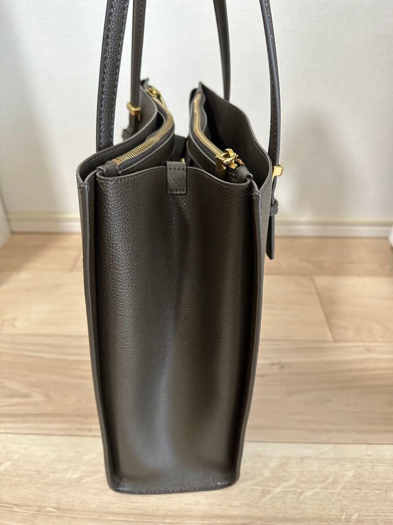 値下げ 極美品CHARLES&KEITE クラシックダブルハンドル トートバッグ