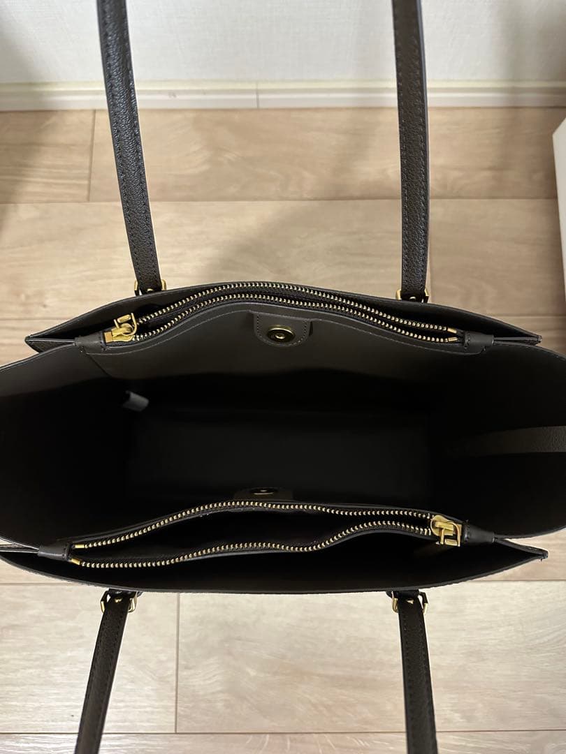 値下げ 極美品CHARLES&KEITE クラシックダブルハンドル トートバッグ