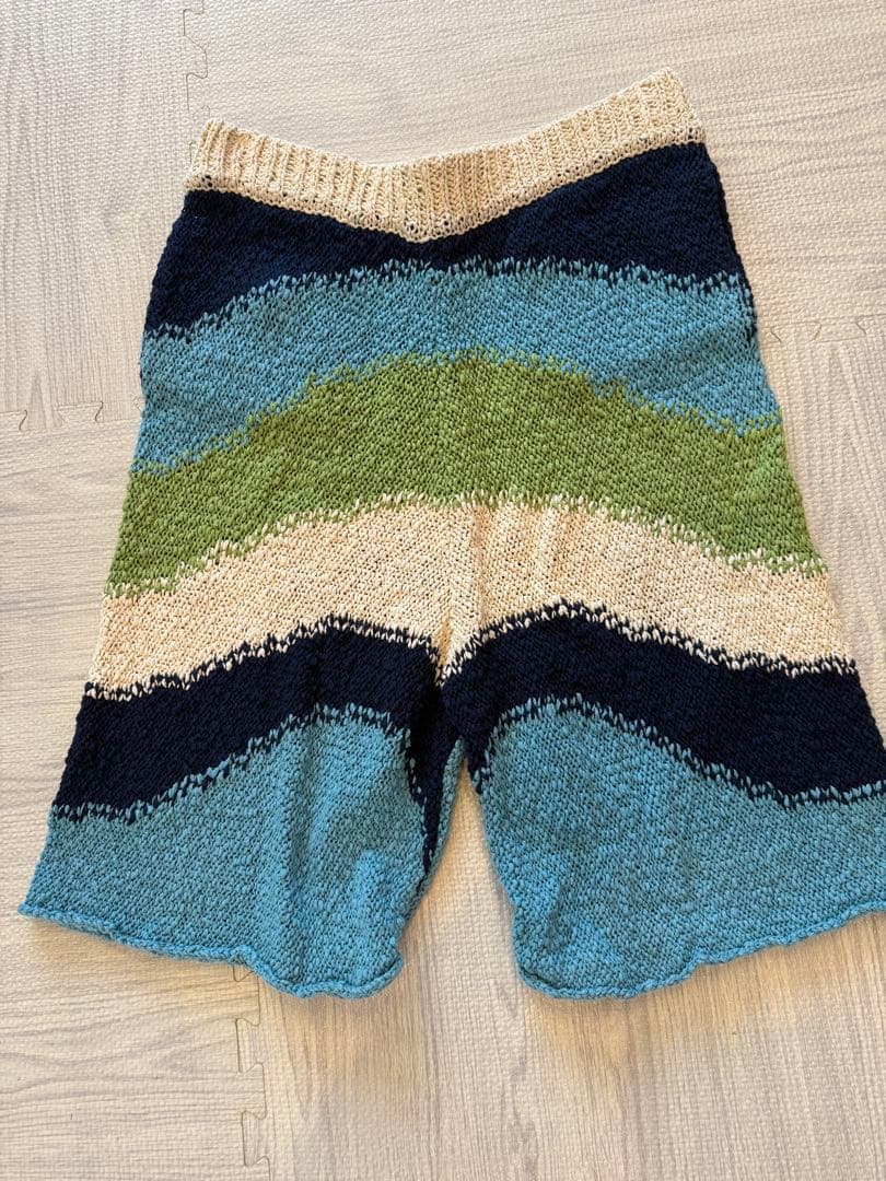 MARNI ブルーインターシャ　ショートパンツ サイズ46