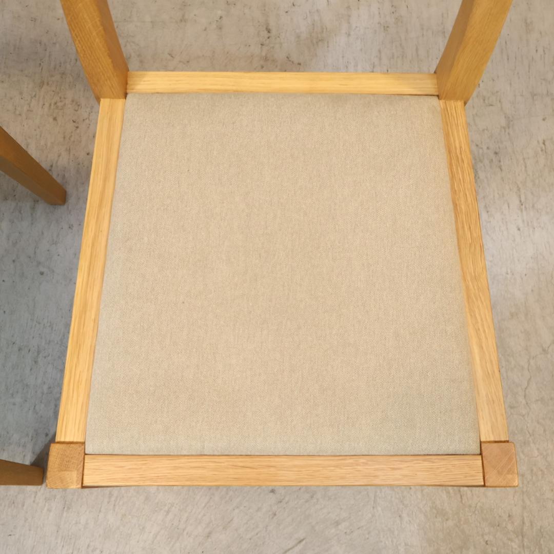 無印良品 MUJI オーク無垢材 ダイニングチェア 2脚セット 北欧スタイル