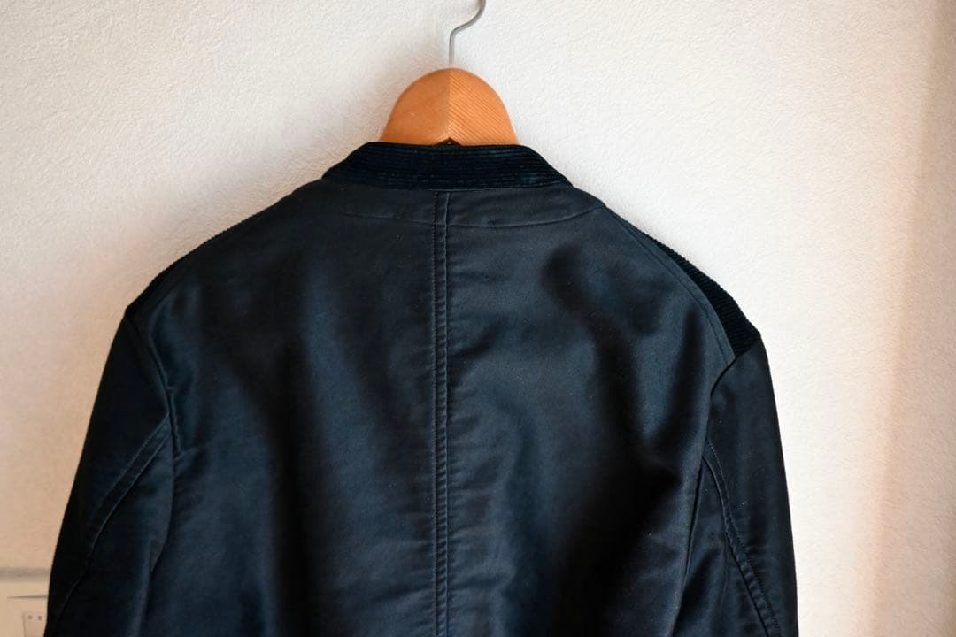 outil ブラックモールスキンジャケット