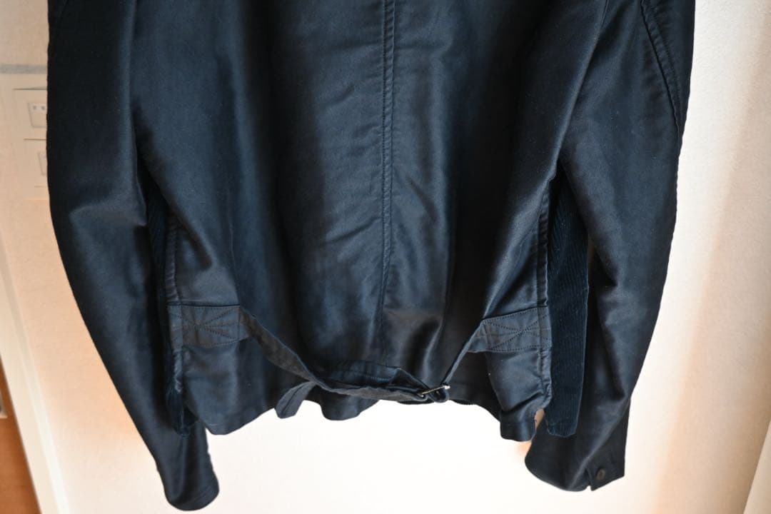 outil ブラックモールスキンジャケット