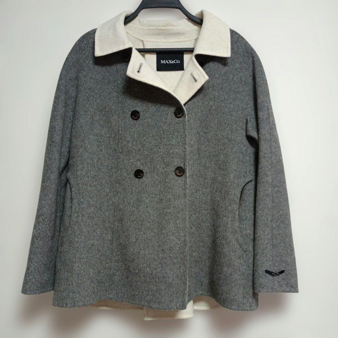 MAX&Co. ウール ダブルブレストコート ピーコート オーバーサイズ
