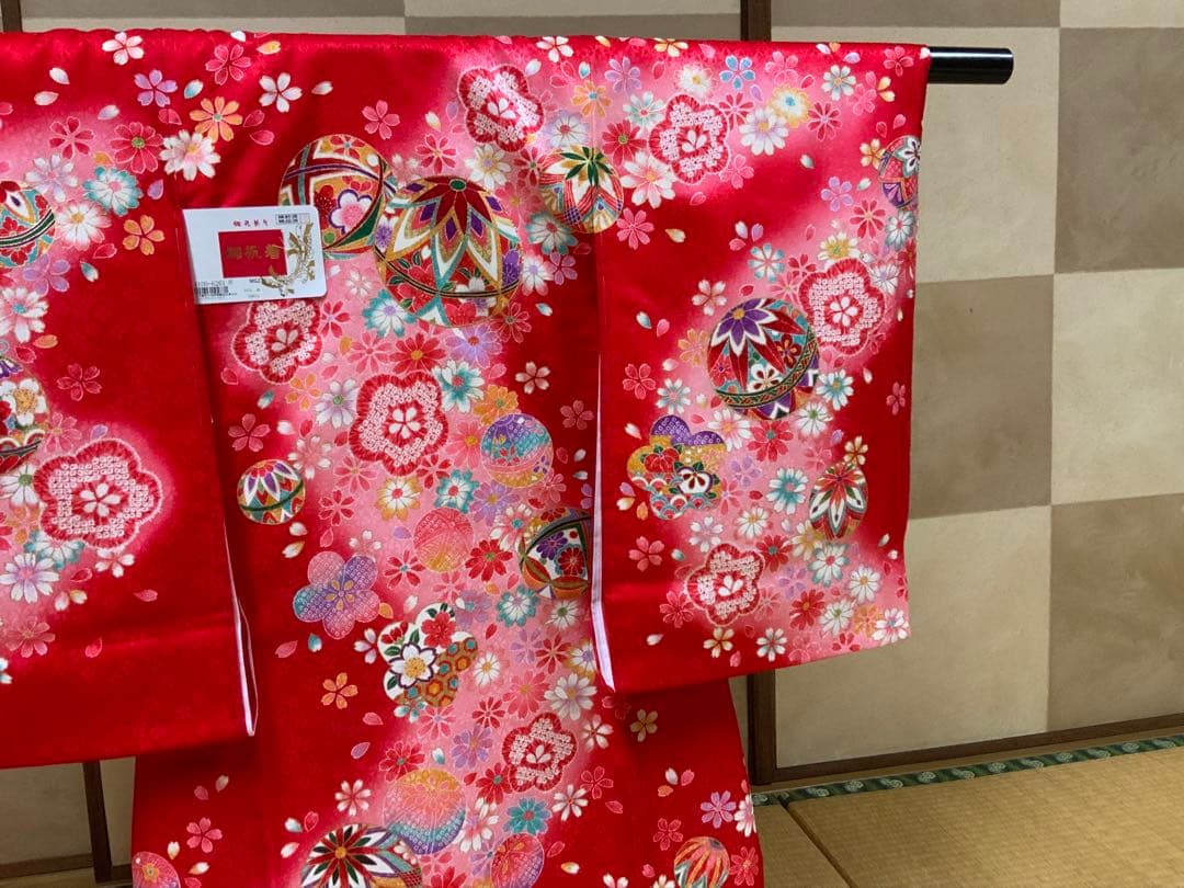 お宮参り 女の子 着物 女児祝着 正絹 のしめ 初着 産着 新品ラスト1点