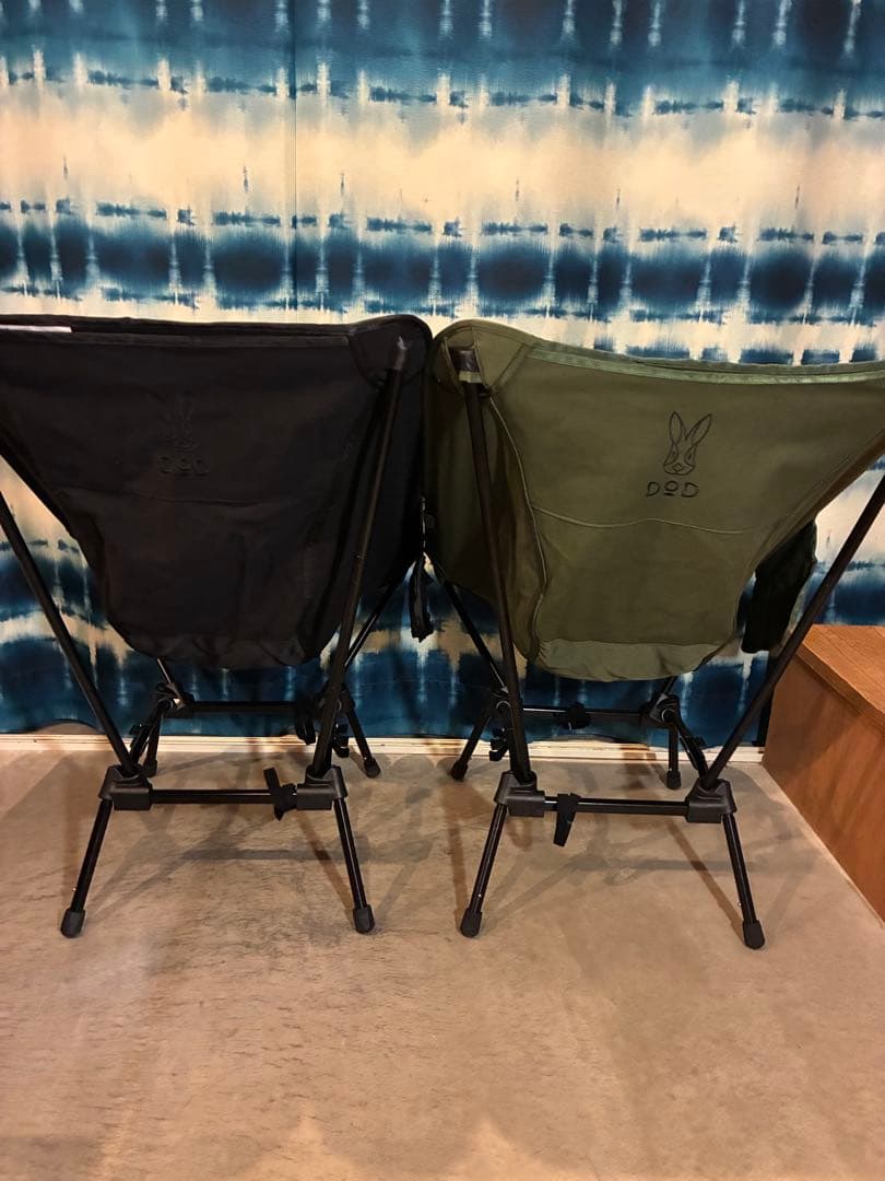 DOD スゴイッス　ブラック&カーキ　2脚セット‼️