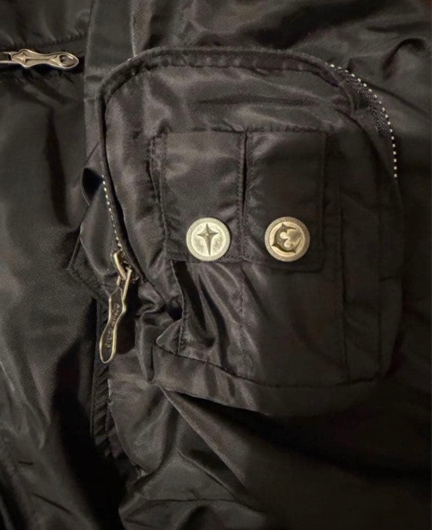 Thug club ブラック　MA-1 フライトジャケット