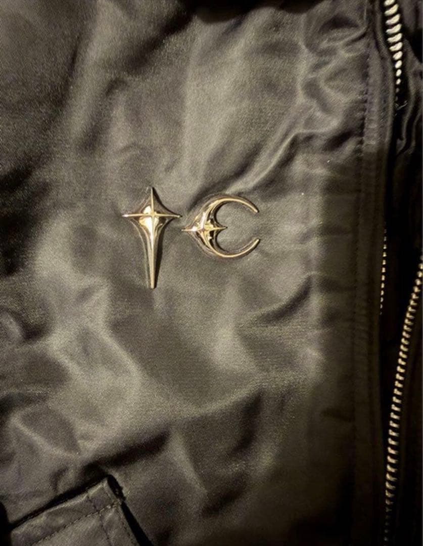 Thug club ブラック　MA-1 フライトジャケット