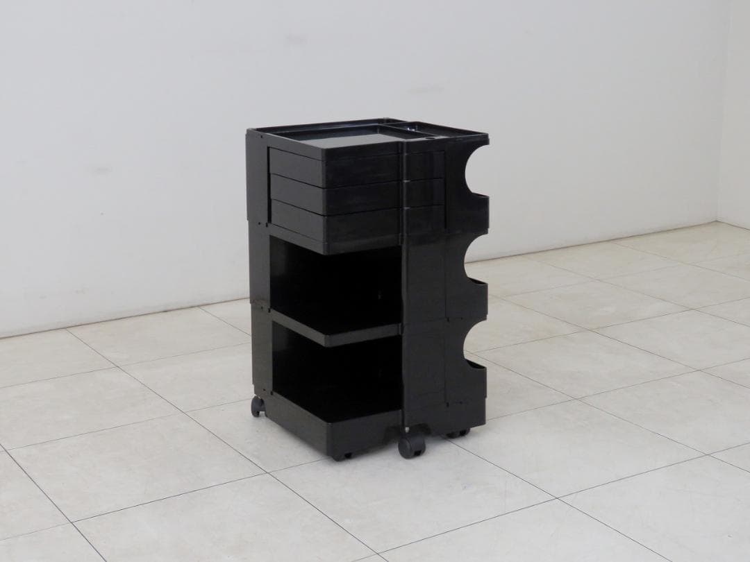 B-LINE ボビーワゴン 3段3トレイ ジョエコロンボ ブラック ヴィンテージ