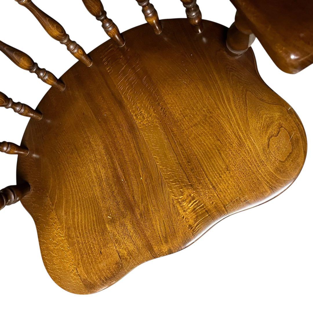 【送料無料】飛騨産業 キツツキ ウィンザーチェア アームチェア アンティーク ②