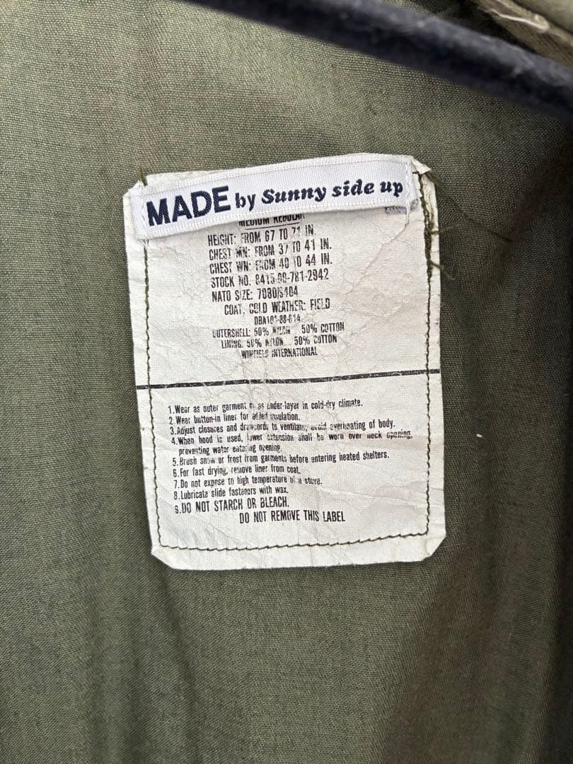 USA ミリタリー ヴィンテージ M-65 フィールド ジャケット リメイク