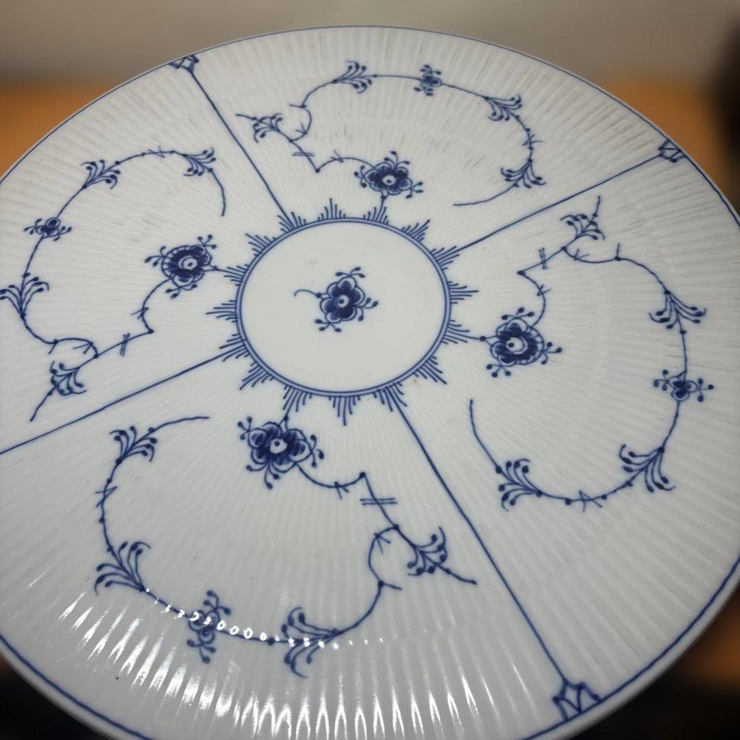 ロイヤルコペンハーゲン　ブルーフルーテッドプレイン　ケーキスタンド