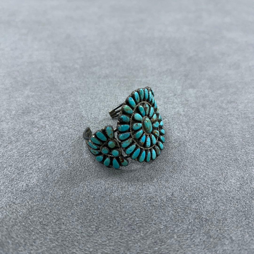 ナバホ族 Navajo LMB ターコイズ バングル