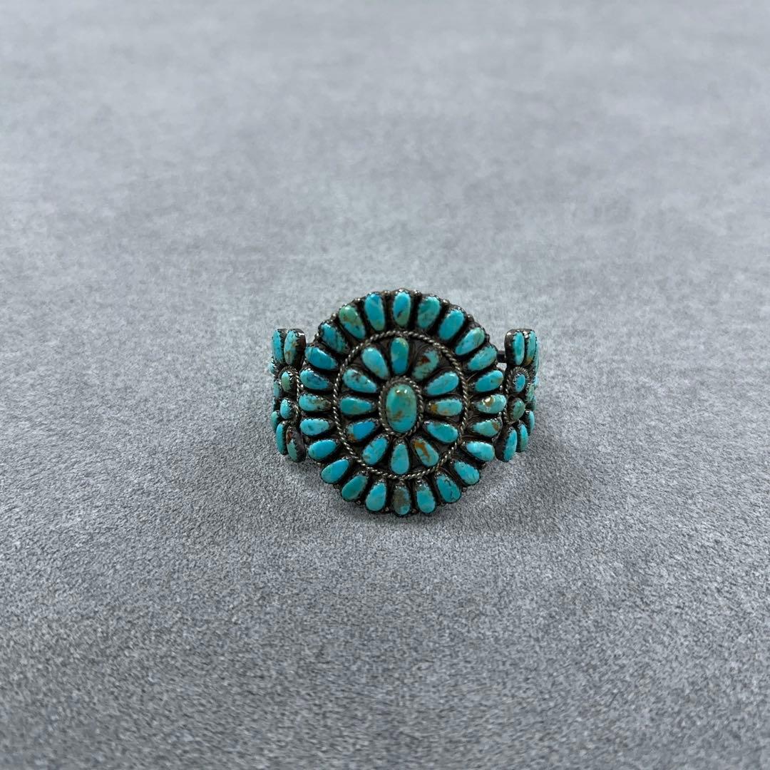 ナバホ族 Navajo LMB ターコイズ バングル