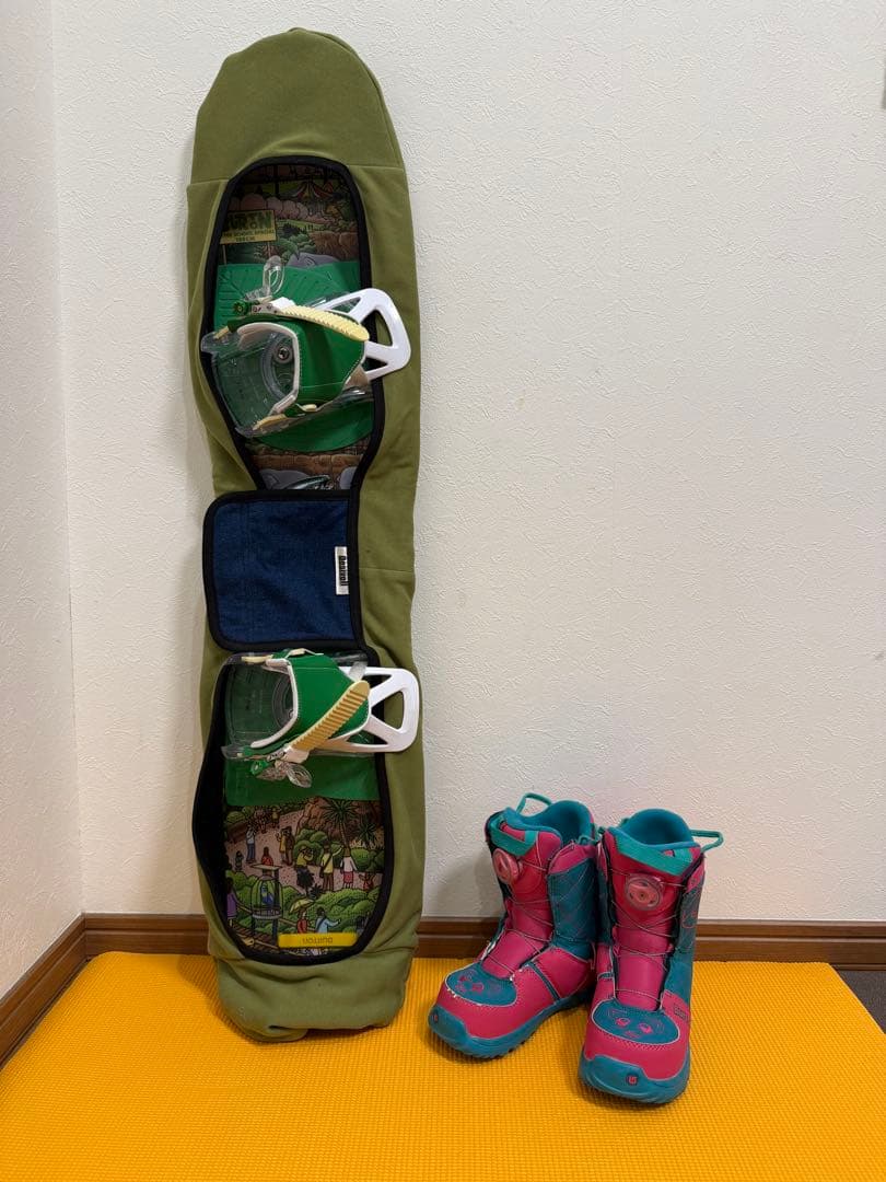 n*i様 Burton スノーボード　3点セット　ケース付き　100cm キッズ