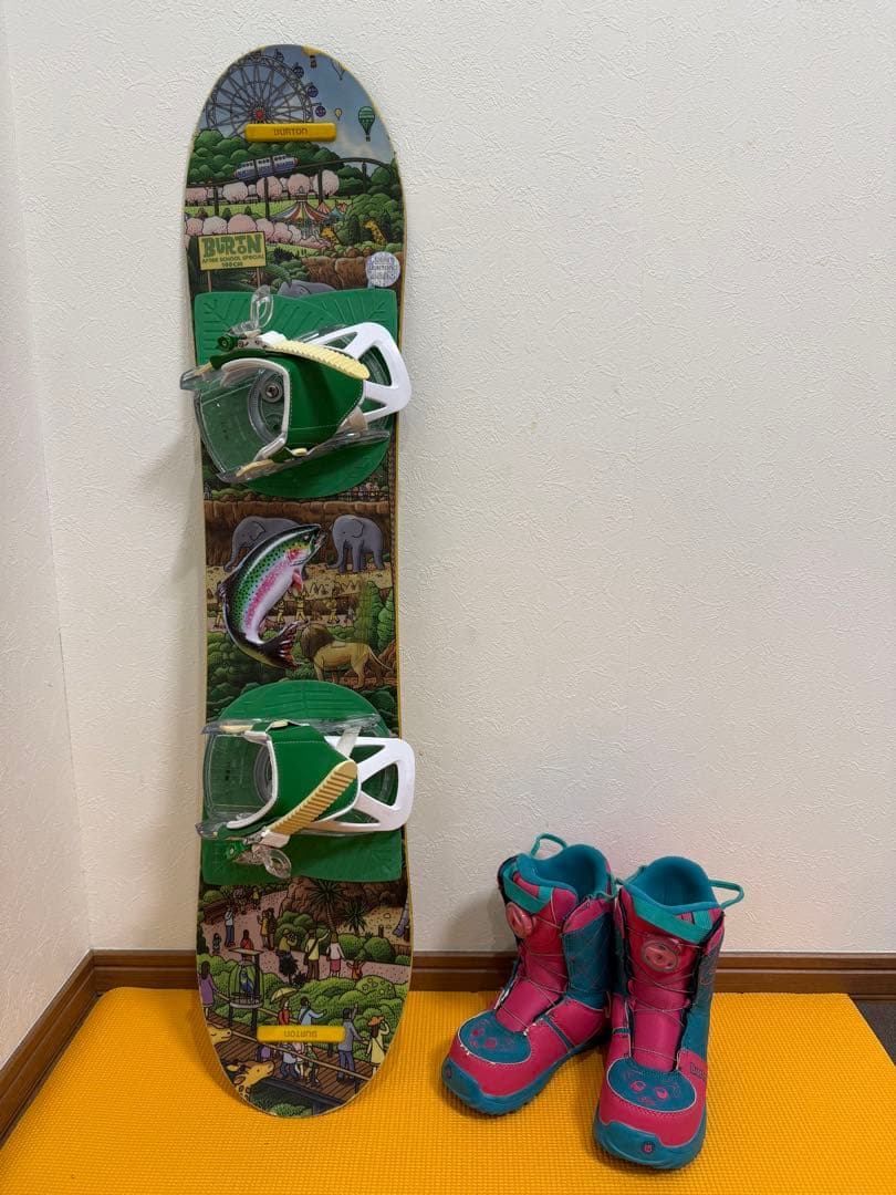 n*i様 Burton スノーボード　3点セット　ケース付き　100cm キッズ