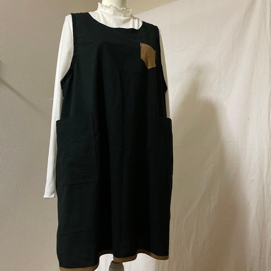 sena様　ワッシャーコットン　エプロン