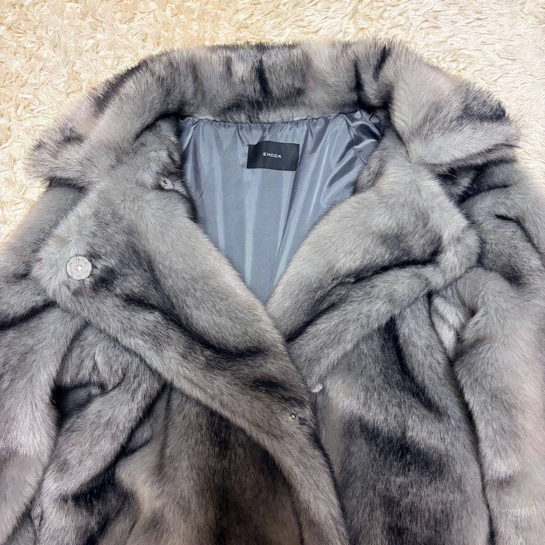 【美品】ミディフェイクファーコート2025AW