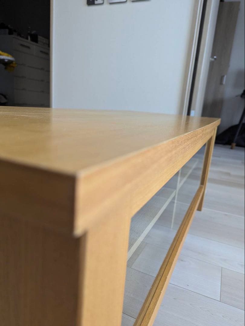 無印良品　テレビ台　タモ材