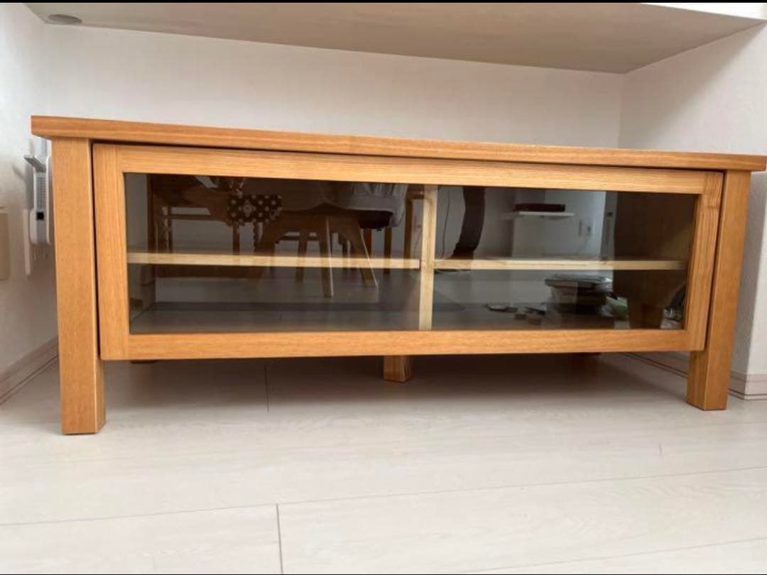 無印良品　テレビ台　タモ材