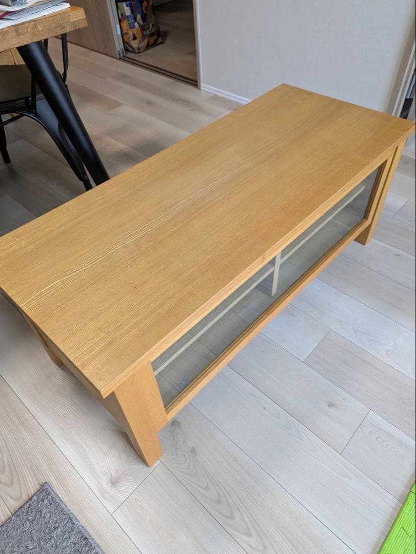 無印良品　テレビ台　タモ材