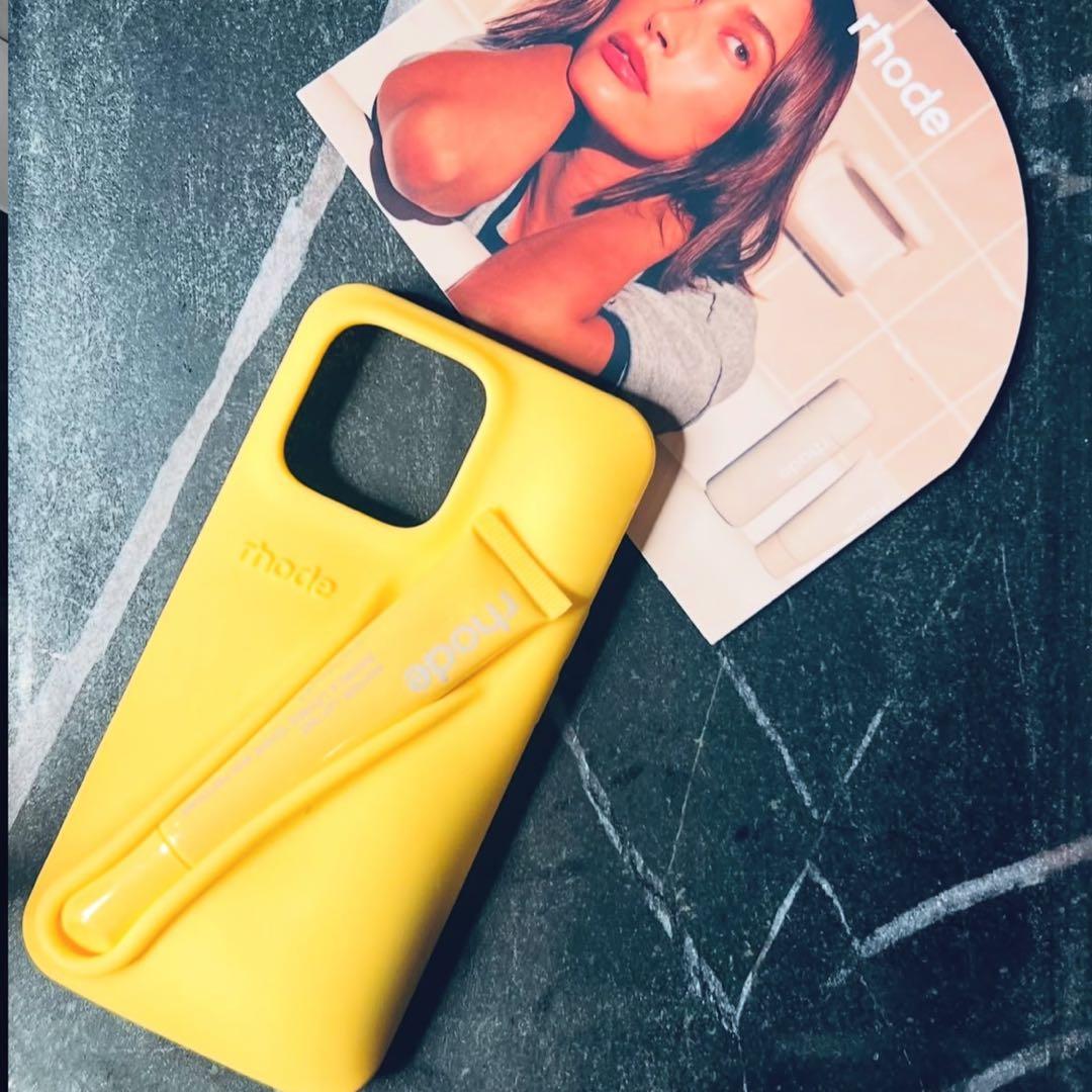 【リーママ】rhode skin iPhoneケース 新品 リップ付き