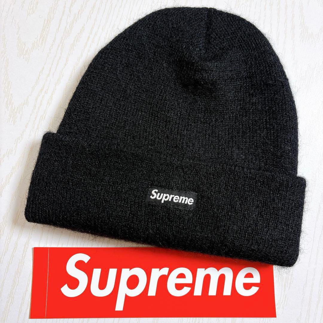 Supreme シュプリーム モヘア　ニット帽　ビーニー　ブラック　黒