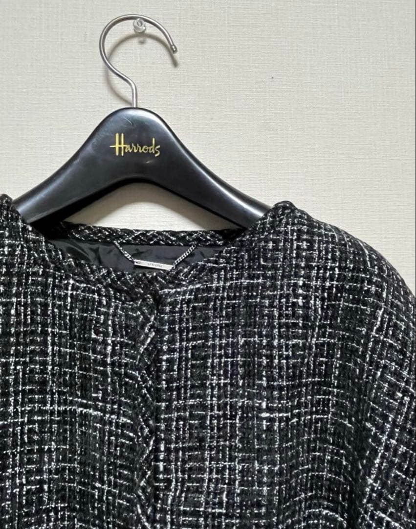 美品セルフォード ツィードフレアコート 2024