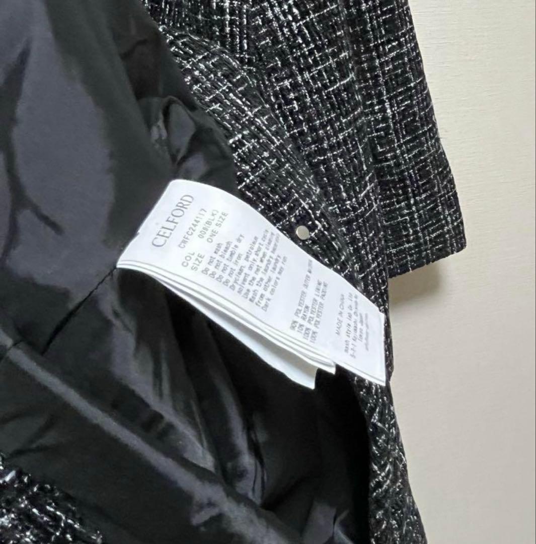 美品セルフォード ツィードフレアコート 2024