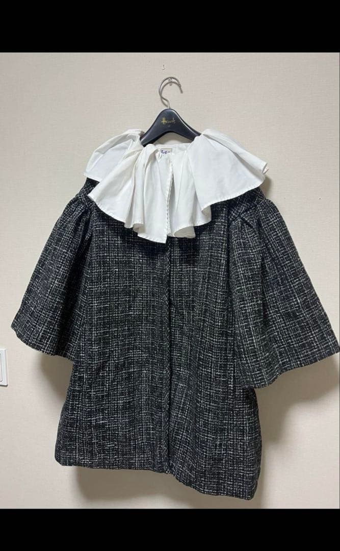 美品セルフォード ツィードフレアコート 2024