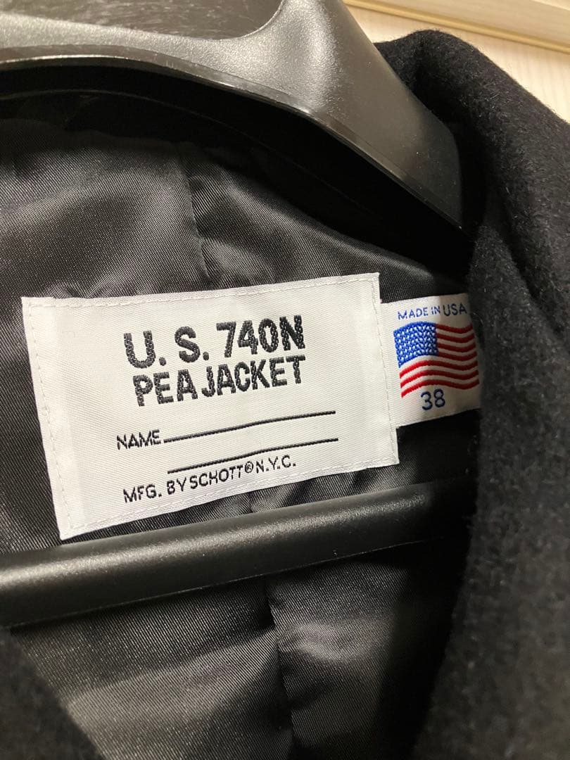 【定価5.5万/未使用に近い】Schottショット753US 24ozピーコート