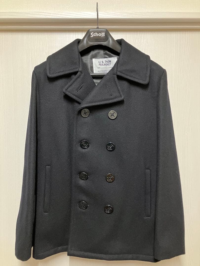 【定価5.5万/未使用に近い】Schottショット753US 24ozピーコート