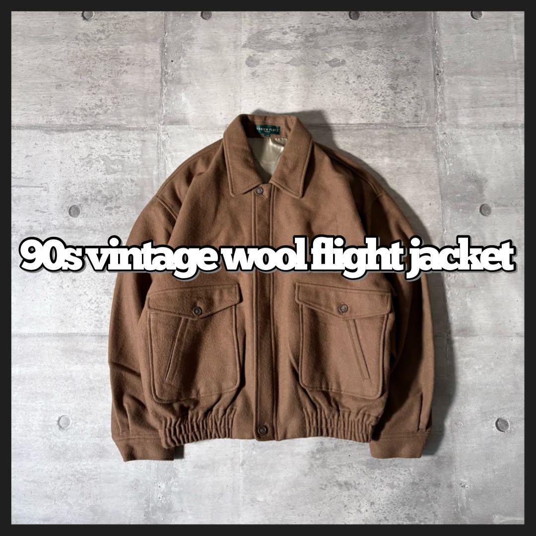 ジャケット・アウター 90s vintage wool flight jacket TYPE A-2