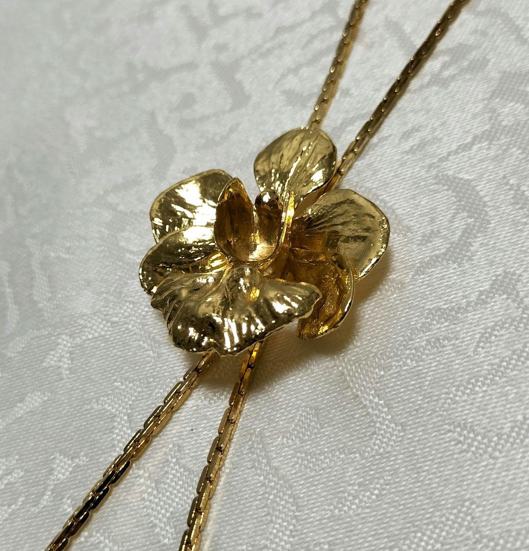 RISIS　22K　蘭ネックレス　ジュエリー　ループタイ　＊新品・未使用品＊