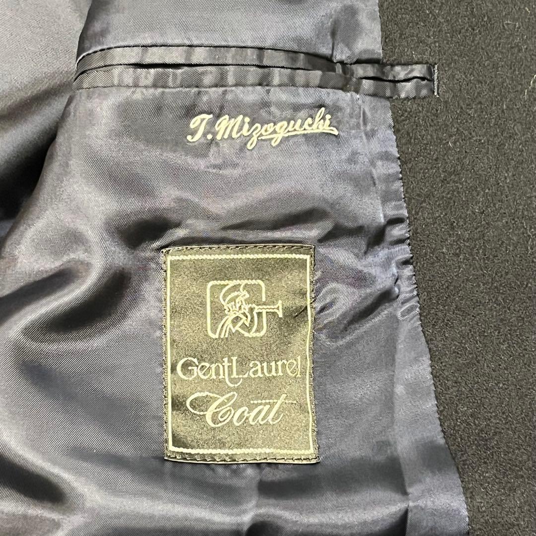 カシミヤ100% ダブルチェスターコート ジェントローレル ダークネイビー　XL