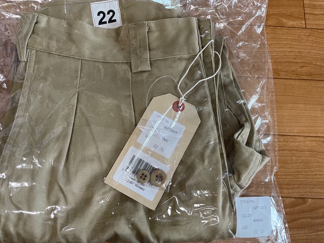 未使用WAIPER M-52 WP1003 テーパードチノ サイズ22(S)