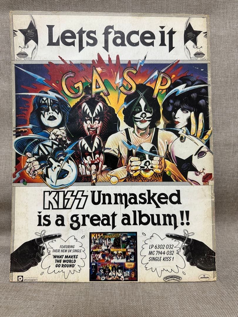 KISS Unmasked World Tour 1980-81ツアーブック
