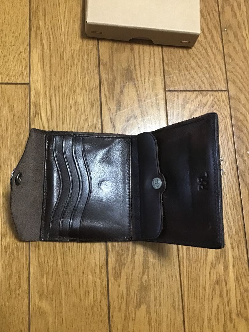 RRL ダブルアールエル　コンチョ　ウォレット　ダークブラウン