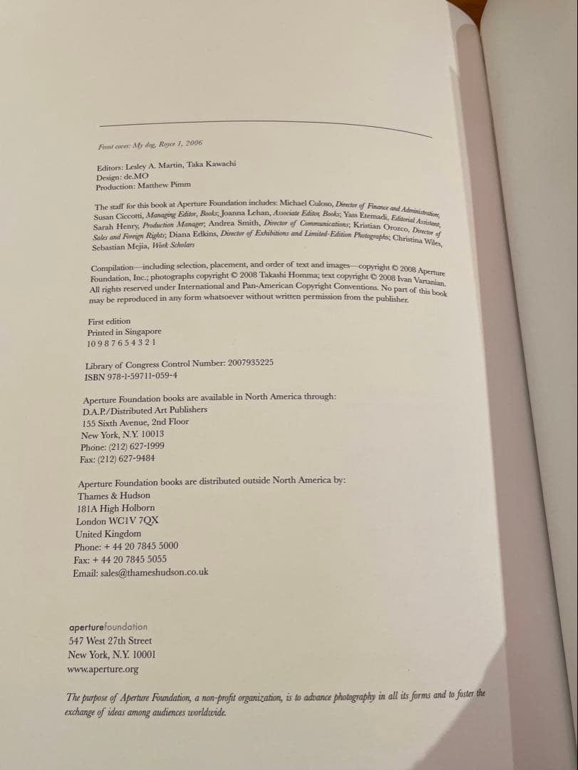 TAKASHI HOMMA TOKYO ホンマタカシ