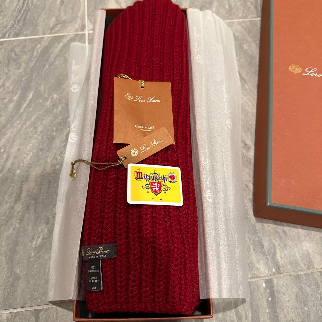 Loro Piana ロロ・ピアーナ マフラー イタリア製 カシミヤ100％